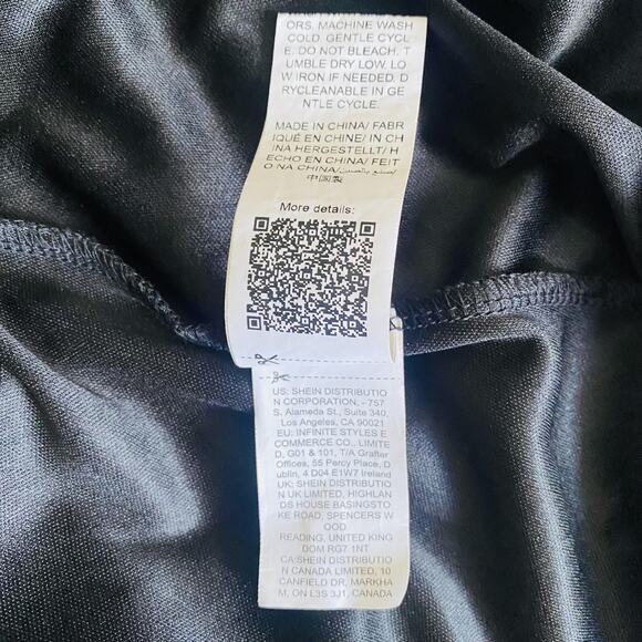 Retro Mini Slip Dress Women Large 90s Green Sun Face‎ Paisley Boho Lettuce Trim - Picture 15 of 15